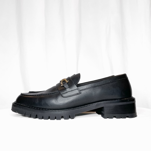 NEW Other Stories Black Leather Loafers • NWT - Picture 6 of 15